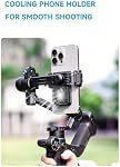 FeiyuTech SCORP Mini 3 Stabilisateur Gimbal pour Smartphone, intégré AI Module de suivi & Ventilateur de refroidissement, 2KG Charge utile 3-Axis Téléphone Gimbal avec conception intégrée de poignée, stabilisateur Gimball pour iPhone & Android