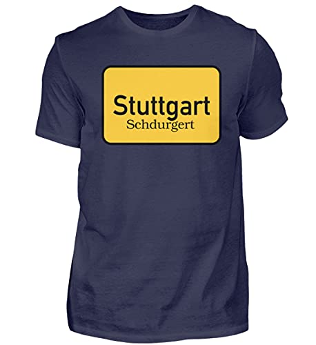 T-shirt homme bleu Stuttgart en taille XXXXL résolvant le manque d'espace et de confort