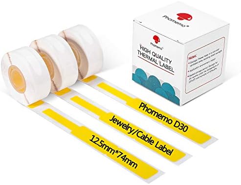 Phomemo D30 Starry Sky Pattern Thermal Labels - Self-Adhesive, 12x40mm/0.47x1.57inch, 3 Rolls