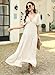 Kikibell Women's Summer Dresses FP Dupes Dress Sun Dresses Women Summer Casual Engagement Dresses for Photoshoot Beige L