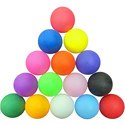 HUANGY 30 Piezas 40 mm Pelotas de Ping Pong, Pelotas de Tenis de Mesa de Colores, Pelotas de Ping Pong de Entrenamiento, para Juegos, Regalos, Pelotas de Tenis de Mesa de Colores Duraderos Cover