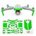 Wrapgrade Skin Compatibile con DJI Mavic Air 2 | Accent Color A (NEON GREEN)