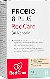 RedCare PROBIO 8 PLUS - Probiotika Darmsanierung Kapseln, Probiotika Kapseln - kombiniert mit 6 B-Vitaminen - zum Erhalt normaler Schleimhäute - Probiotic Complex - Nahrungsergänzungsmittel Darmflora