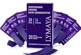 ​LYMAYA – Kit Bandes Blanchiment Dentaire Professionnel SANS Peroxyde (Agent PAP) – 2% Nano Hydroxyapatite & Coco – Zéro Sensibilité – Marque Française