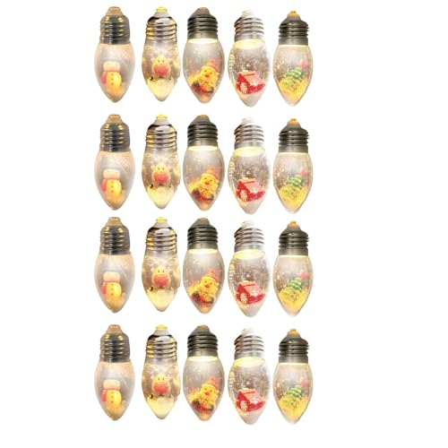 Globe String Lights Indoor | Vintage Indoor Bulb String Lights | Cartoon Holiday Favor Christmas Tree LED Lights for Winter New Year Home Garden Backyard