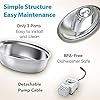 ORSDA-Cat-Water-Fountain-Stainless-Steel-Pet-Water-Fountain-for-Cats-Inside-2L-Cat-Automatic-Water-Dispenser-Dog-Water-Fountain-Metal-Cat-Fountain-Pet-Fountain-Cat-Drinking-Fountain-Steel Pet Water Fountain for Dogs Inside 2L