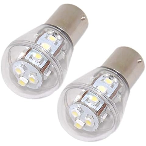 HQRP 2-Pack Headlight LED Bulb compatible with 925-0963 725-0963 1772001 725-0963P 725-0963 Ryobi 13AD678G034 13AN688G034, Yard Machines 13AC762F000 (2008) Lawn Tractor Headlamp Cover