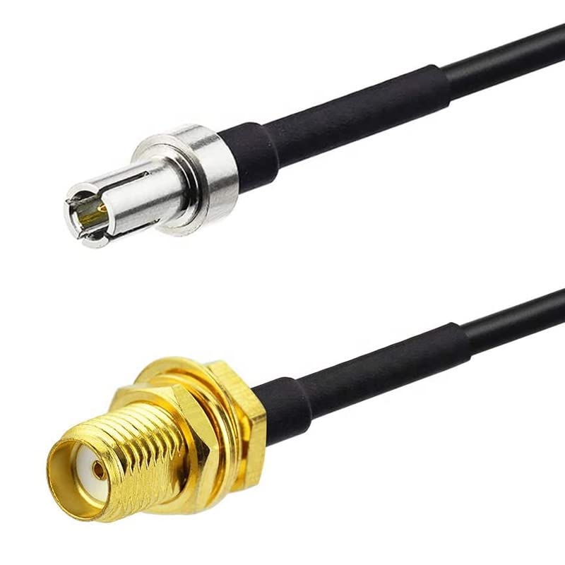 2 x 15cm Low Loss SMA Female to TS9 Male Pigtails Adapter Cables 4G 5G WiFi GPS Hotspot Router Antenna Aerial Converter Coax RF Patch Lead 6 inch (Straight Connector)
