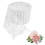Dekorinex 1 Piezas Malla Elástica para Carnes Elástico de, 5m Malla para Carne en Rollo, Mallas para Carne, Rollos de Red para Jamón Y Asado para, Jamón, Codillo de Cerdo Estofado, Salchichas, Tocino
