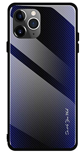 Hülle für iPhone XR, Handyhülle iPhone XR Glashülle Hybrid TPU Silikon Rahmen Bumper mit Gradient 9H Gehärtetes Glas iPhone XR Schutzhülle