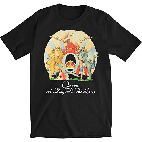 Image of Queen Men's Day at The Races T-Shirt Black - Black - Medium