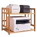 Produktbild Zheng Hui Shop Boden Drucker Regal Schreibtisch Druckerständer Multi-Layer-Lagerregal Veranstalter Faxgerät Bambus-Mikrowelle Rack Regale (Color : Wood Color, Size : 60 * 38 * 48cm)