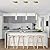 Pendant Lights Kitchen Island 3 Pack, Modern Mini Pendant Light Fixtures with Crystal Stone, Dimmable LED Chandelier, Gold Hanging Light Fixture for Dining Room Hallway, 3000-5000K Adjustable, ETL