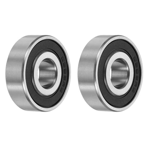 Rodamientos de bolas 6202-1/2-2RS uxcell evita polvo en motores de 12.7mm