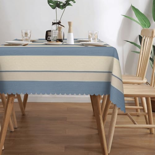 Nappe rectangulaire décorative à rayures de qualité supérieure pour buffet chic - 4