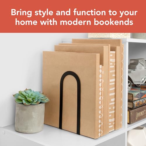 image for Spectrum Diversified Spectrum Elements Book Ends for Shelves, Large- D