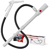 MAXVINI Elektrische Transferpumpe, 2.8GPM Batteriebetriebene Flüssigkeitstransferpumpe, Elektrisch Kraftstoff Umfüllpumpe Siphon Benzin Pumpe Tragbare Automatische Absaugung Pumpe für Benzin,Diesel,Öl
