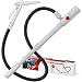 3.2GPM Elektrische Dieselpumpe, 12 L/min Batteriebetriebene Benzinpumpe, Elektrische Kraftstoffpumpemit 136.5cm-Schlauch, Teleskopischer Fasspumpe​ für Benzin, Traktor, Generator, Rasenmäher -Weiß