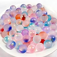 CHUANFU 200 Stück Murmeln Bunt Glasmurmeln, 10 mm Murmelspiele für Kinde, Bunte Murmeln Glas, Transparent Murmelspiel Deko für Murmelspiele Kinder, DIY-Projekte, Heimdekoration (10 Farben)