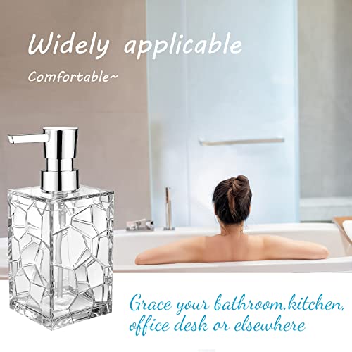 Acrylic Soap Dispenser,2 Pack 12 Oz Clear Refillable Wash Hand Liquid Dish Detergent Shampoo Lotion Dispenser Bottle with Pump for Bathroom,Countertop,Kitchen Sink,Laundry Room - Cosy Home Interiors Acrylic Soap Dispenser,2 Pack 12 Oz Clear Refillable Wash Hand Liquid Dish Detergent Shampoo Lotion Dispenser Bottle with Pump for Bathroom,Countertop,Kitchen Sink,Laundry Room - Image 7