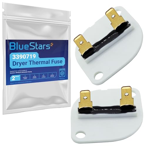 BlueStars Durable 2-Pack 3390719 Dryer Thermal Fuse for Whirlpool Kenmore