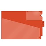 Doctor Stuff - Center Tab Vinyl Outguides, Diagonal Cut Front Pocket, Top Charge Out Slip Pocket, Plastic File Folder, Letter Size 9