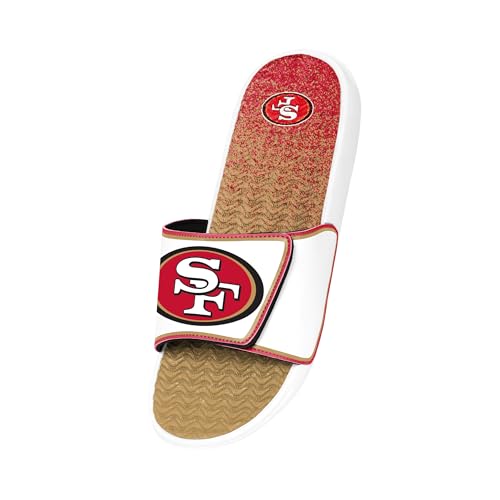Image of FOCO mens Nfl Primary Team Logo Gradient Gel Slide Sandals