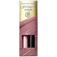 Max Factor Lipfinity 2-step Long Lasting Lipstick - 001 Pearly Nude, 2.3 ml + 1.9 g