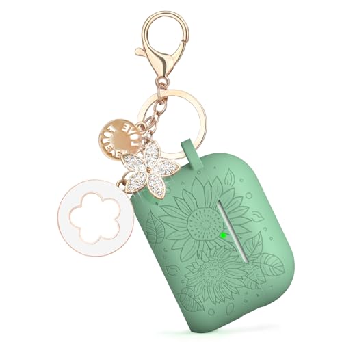 Image of Case for Airpods Pro 1st 2nd Generation - VISOOM Airpods Pro 1 /2 Cases Cover Women Silicone iPod Pro 2 Earbuds Wireless Charging Case Girl Bling Keychain for Apple Airpod Gen Pro 2