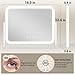 ROLOVE Lighted Makeup Mirror, 17