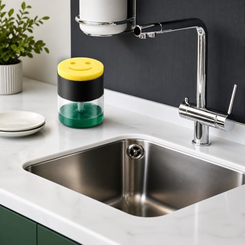 OVVE HOME Dish Soap Dispenser with Sponge Holder | Scrub Daddy Compatible by OVVE HOME - Used condition - Image 4