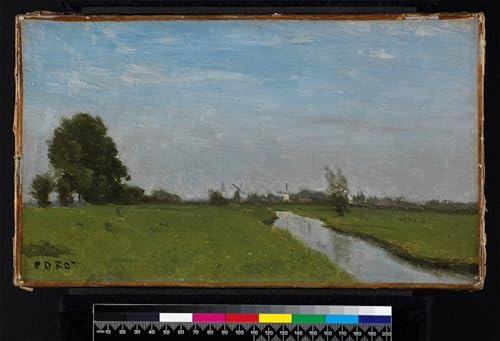 Tableau toile paysage hollandais Corot 60x90cm pour habiller un grand mur vide
