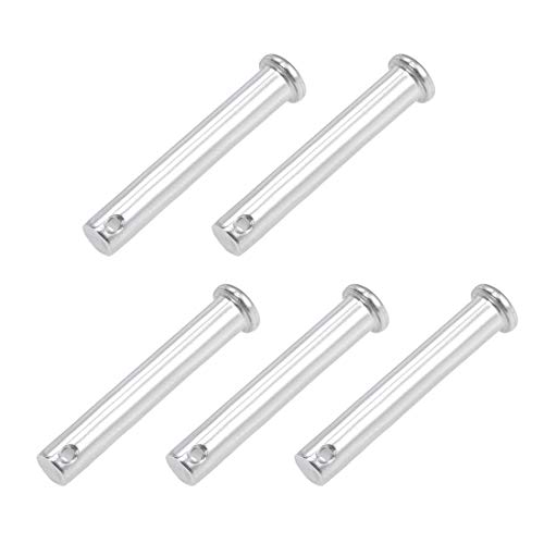 Goupille de blocage 10 mm contre le jeu mécanique uxcell Axe tête plate inox 304