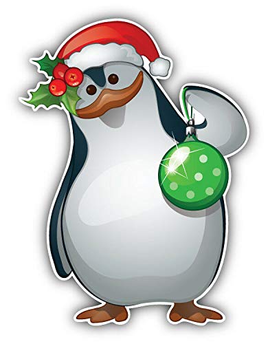 KW Vinyl Magnet Funny Christmas Penguin Truck Car Magnet Bumper Sticker Magnetic 5