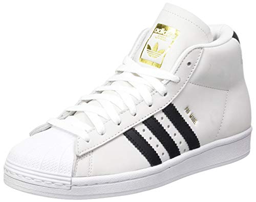 adidas Homme Pro Model Chaussure de Piste d'athltisme, FTWR White Core Black Gold Met, 42 EU