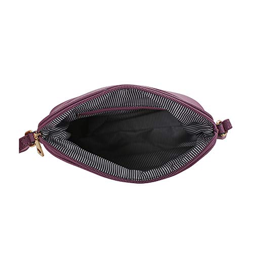 Image of SG SUGU Lunar Lightweight Medium Dome Crossbody Bag Shoulder Bag with Tassel | Zipper Pocket | Adjustable Strap
