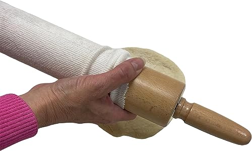 Regency Wraps Rolling Pin Cover for Non-Stick Dough Rolling, 100% Cotton Absorbs Excess Flour So Pastries Come out Light and Flakey, 15\" Pack of 5 - Thumbnail 4