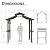 Domi 8×5FT Hardtop Grill Gazebo, Outdoor BBQ Gazebo with Galvanized Steel Double Roof, Permanent Sun Shade Grill Canopy Shelter with 2 Side Shelves and Ceiling Hook for Patio Yard Garden (Brown)