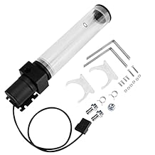 PC, G1/4 Acrylic Cylinder Computer Water, 12V 19W CPU Water Cooling Pump Radiator for Computer PC CPU Water Cooling 210mm
