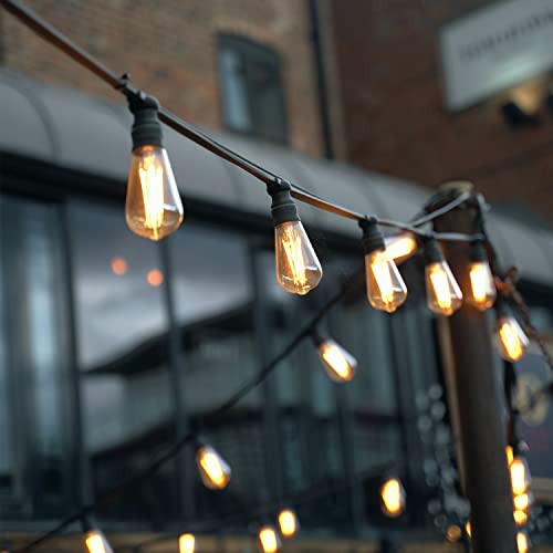 10 Pack Replacement Bulbs For Outdoor String Lights, St40 Clear Edison Light Bulbs With 7W E17 Intermediate Screw Base Vintage Light Bulbs For Indoor Outdoor Christmas Patio Backyard Decor, Warm White #TOP4