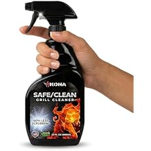 Kona Safe/Clean Grill Cleaner Spray - Now 40% More Cleaning Power, Heavy Duty No-Drip Gel, Eco-Friendly, Food Safe, BBQ Grate Degreaser, Biodegradable, Made in Michigan USA - 23oz