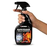 Kona Safe/Clean Grill Cleaner Spray - Now 40% More Cleaning Power, Heavy Duty No-Drip Gel, Eco-Friendly, Food Safe, BBQ Grate Degreaser, Biodegradable, Made in Michigan USA - 23oz