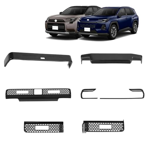 For �V�^ RAV4 XA60 6���60�n 2026 �Z���^�[�R���\�[���g�����ƍ��E�̃G�A�R�������o�����u���b�N�p�^�[���X�e�b�J�[����RAV4 XA60 �O���b�V�[�u���b�N�C���e���A�g�����E�n���h����p RAV4 XA60�A�N�Z�T���[6�Z�b�g