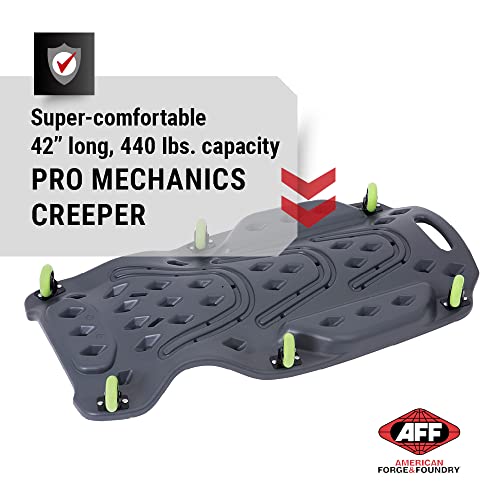 Aff Viking Creeper (Multiple Styles) - Mechanic Creeper With 6 Casters - (440 Lbs Capacity) Hdpe Body With Padded Headrest & Dual Tool Trays #TOP1
