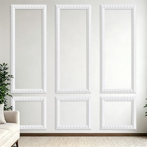 Peel and Stick Wall Molding Kit,Pre-Cut Bead Wainscoting Panel,24x54in