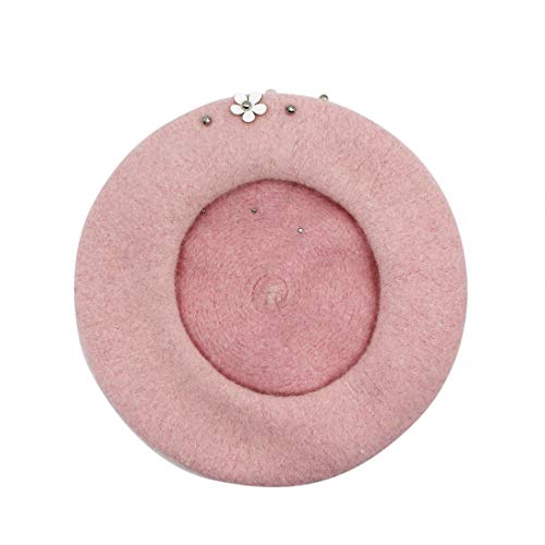 AIBEARTY Kids Girls French Pearl Beret Hat Winter Warm Artist Beanie Cap2