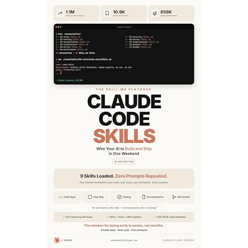 Claude Code Skills - The SKILL.md Playbook Audiobook By J Cook cover art