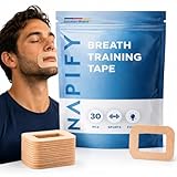 Breath Training Tape for Adults - 30 Count Mouth Tape for Adults - Promotes Nasal Breathing - Reduces Mouth Breathing and Snoring - Gentle On Skin - Comfortable for Men & Women