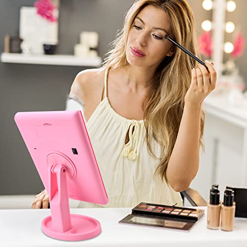 Vanity Mirror With Lights, Makeup Mirror W/Lights, Teen Girl Gifts For Room Decor Aesthetic, Gifts For Teenage Girls Dorm Room Essentials, 22Led Light Up Travel Mirror Makeup Vanity Compact Mirror #TOP6