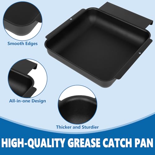 Image of SafBbcue Universal Grease Tray for Royal Gourmet GA Propane Gas Grills, Replacement Parts for Royal 5 /6 /8 Burner Gourmet GA5401T GA5403B GA5404G GA6402B GA6402C GA6402H GA6402S GB8001-B